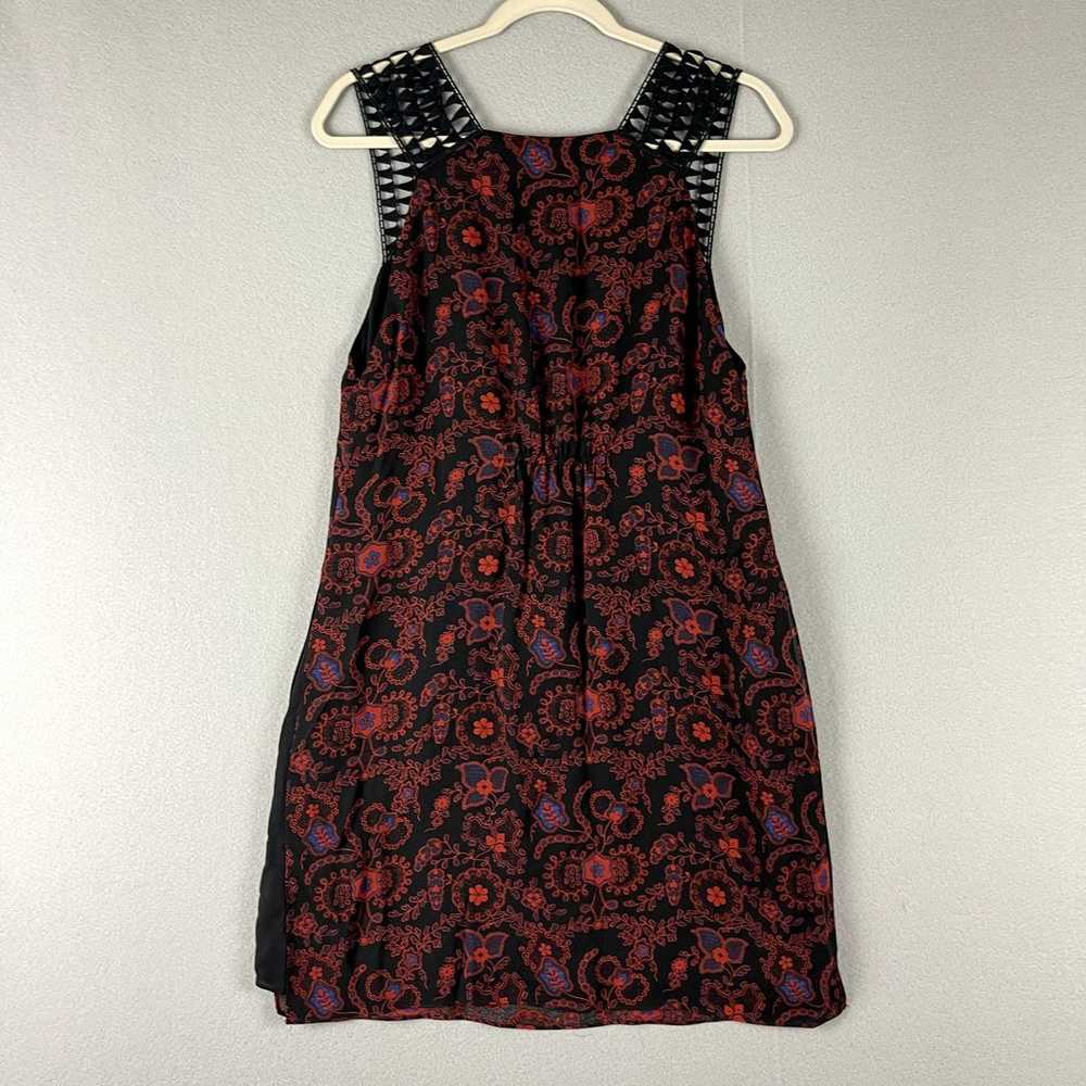 A.L.C Helen Flora Silk Dress Womens Small Crochet… - image 11