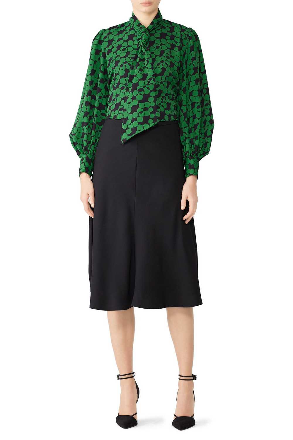 Hunter Bell Finley Tie Neck Blouse - image 1