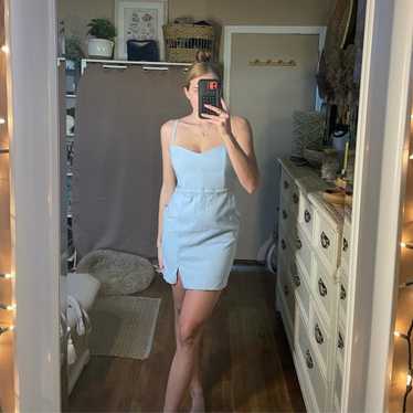 Revolve Nookie Muse Mini Dress in powder blue - image 1