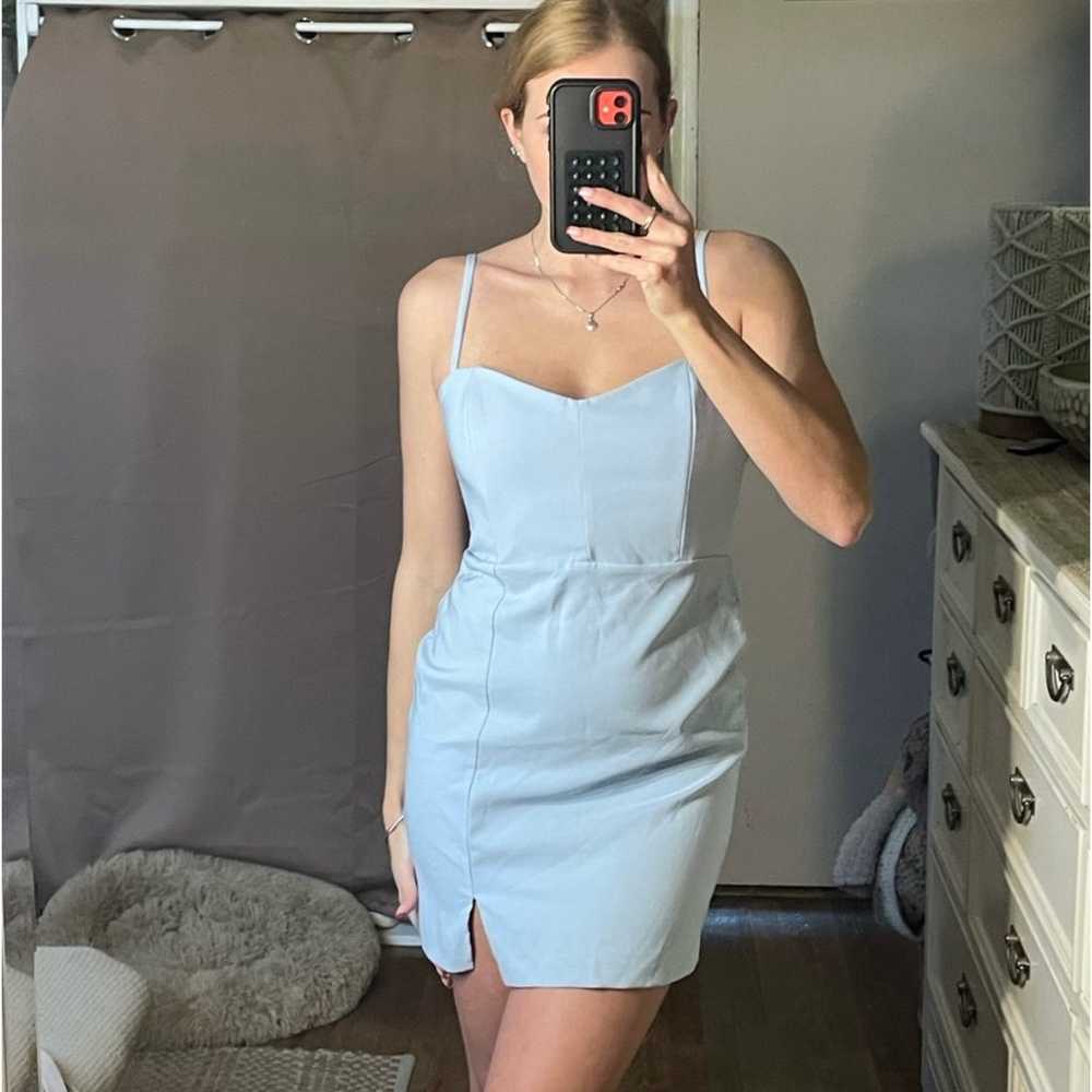 Revolve Nookie Muse Mini Dress in powder blue - image 3