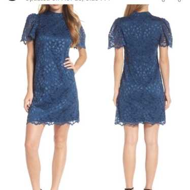 Eliza J. Flutter Sleeve Lace Dress