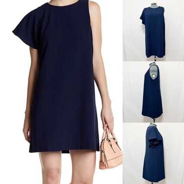 Chelsea28 NWOT Sz XL Navy One Shoulder A-Lined Lin