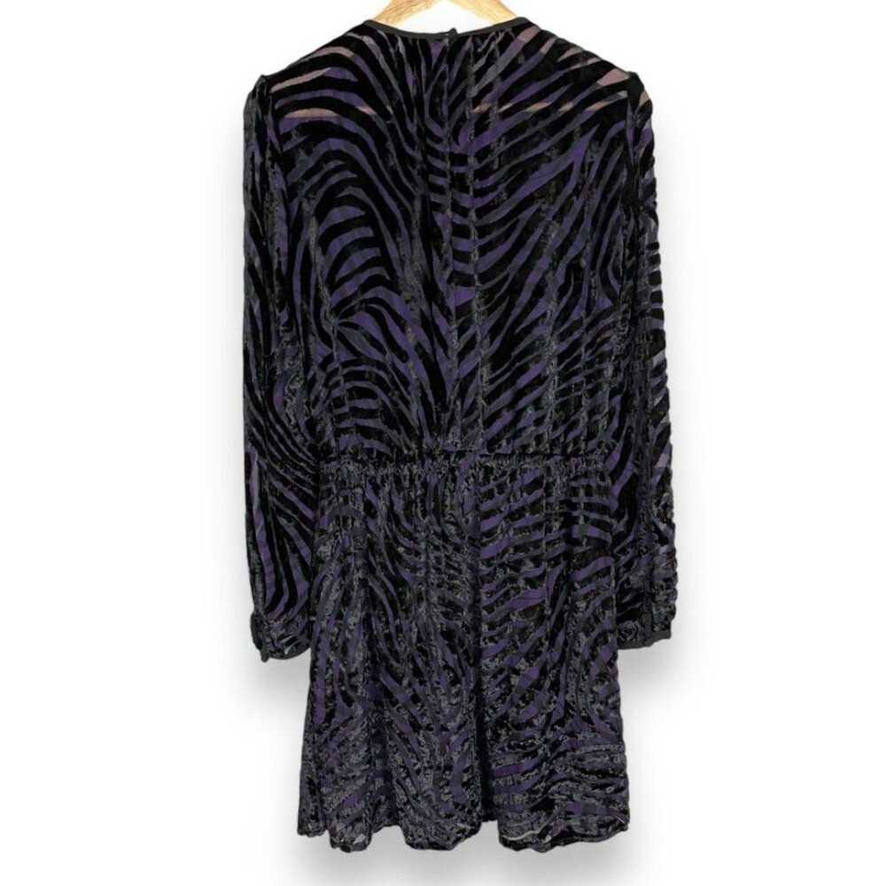 Michael Kors Blouson Dress Zebra Tiger Velvet She… - image 2