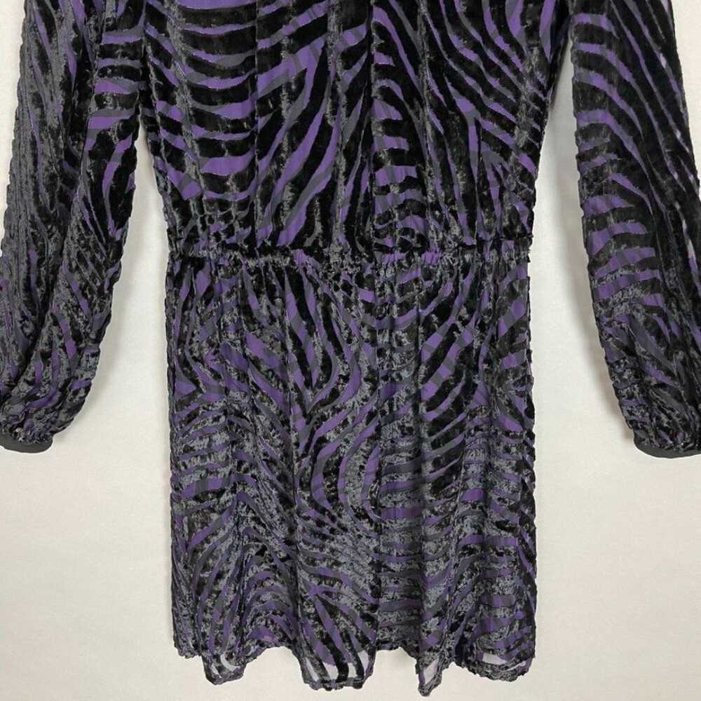 Michael Kors Blouson Dress Zebra Tiger Velvet She… - image 4