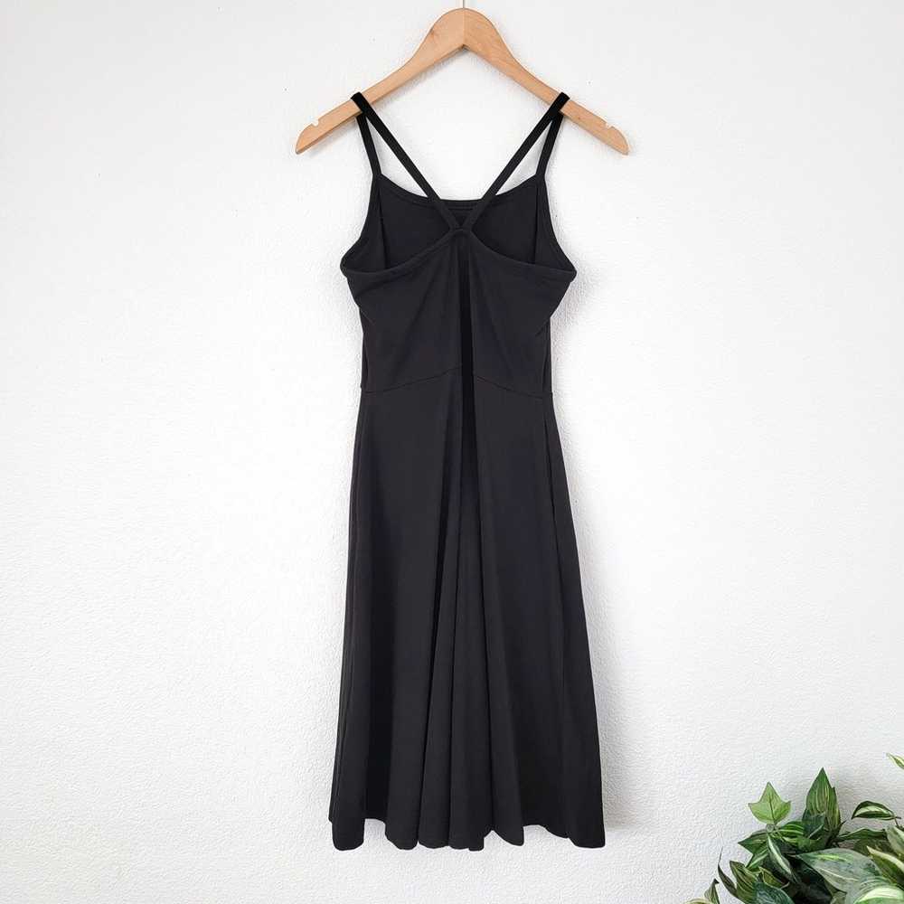 Pact Black Built in Bra Racerback Midi Dress Size… - image 3