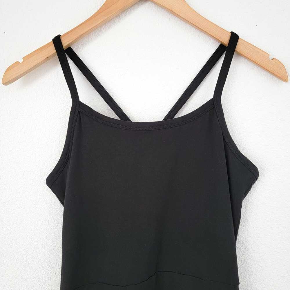 Pact Black Built in Bra Racerback Midi Dress Size… - image 4