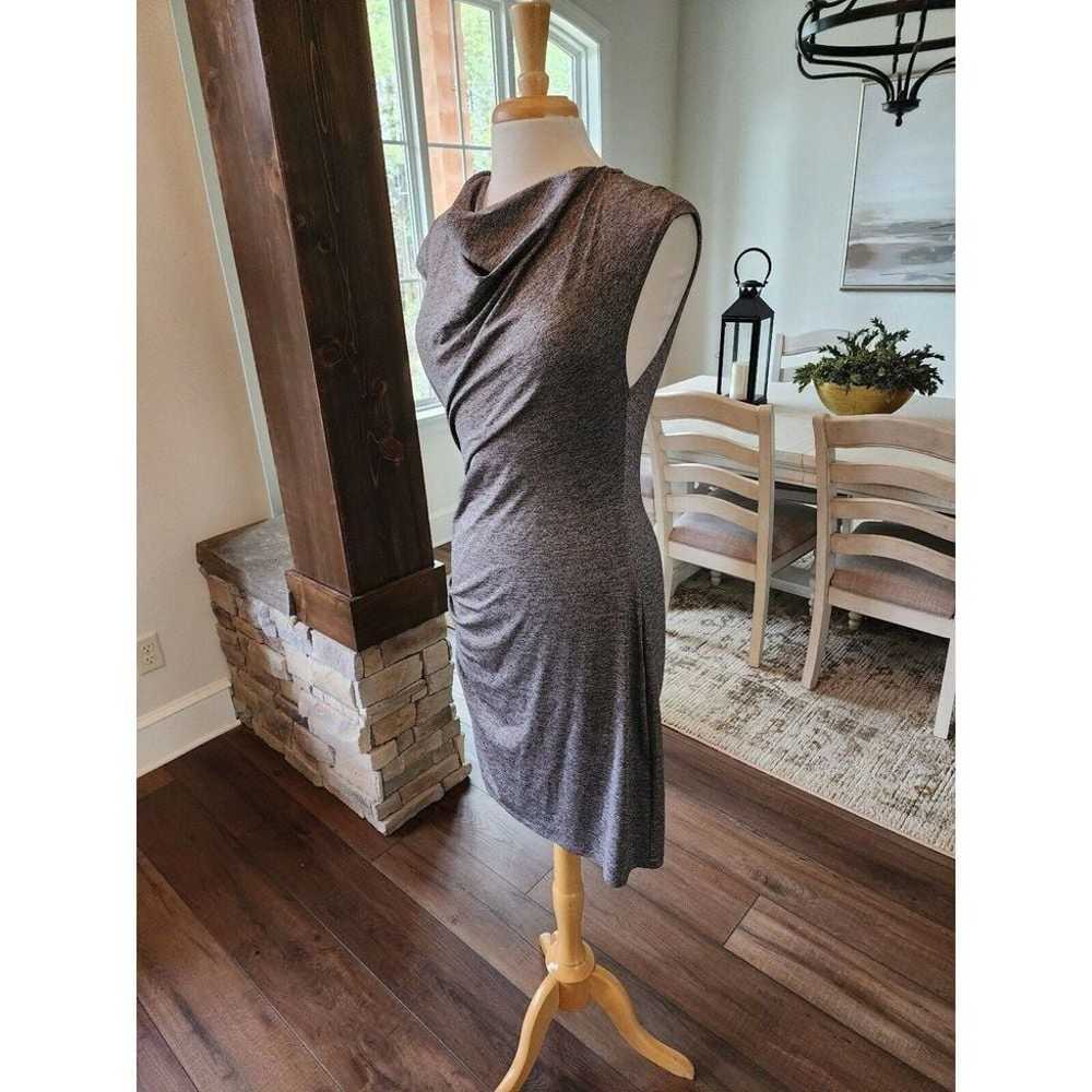 Trina Turk Metallic Silver on Grey Dress Size 10 … - image 2