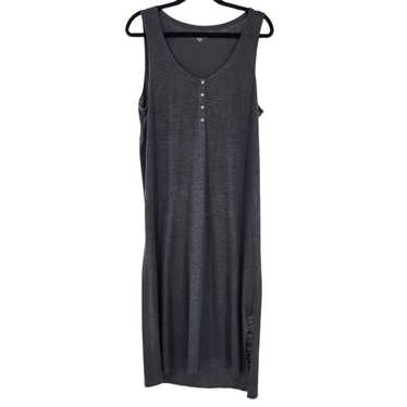 Eileen Fisher System Sleeveless Leg Slit Gray Hem… - image 1