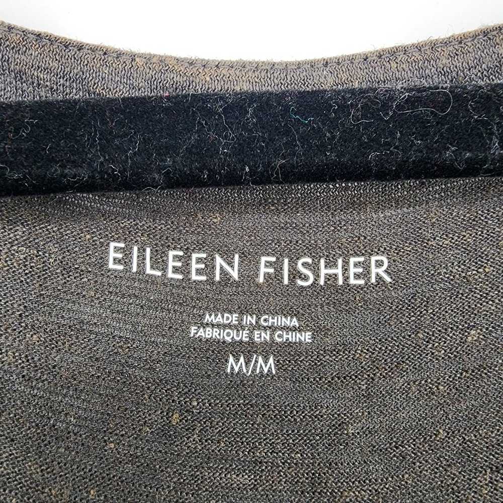 Eileen Fisher System Sleeveless Leg Slit Gray Hem… - image 2