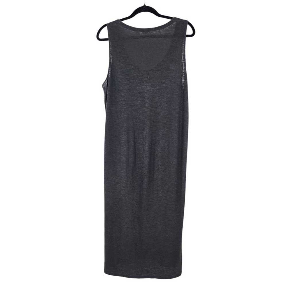 Eileen Fisher System Sleeveless Leg Slit Gray Hem… - image 4