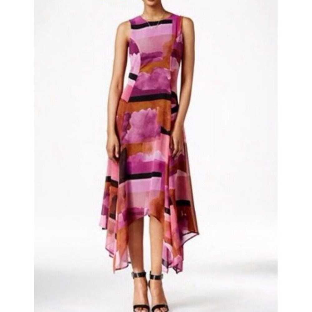 Bar III Midi Maxi Dress Printed Purple Combo Medi… - image 1