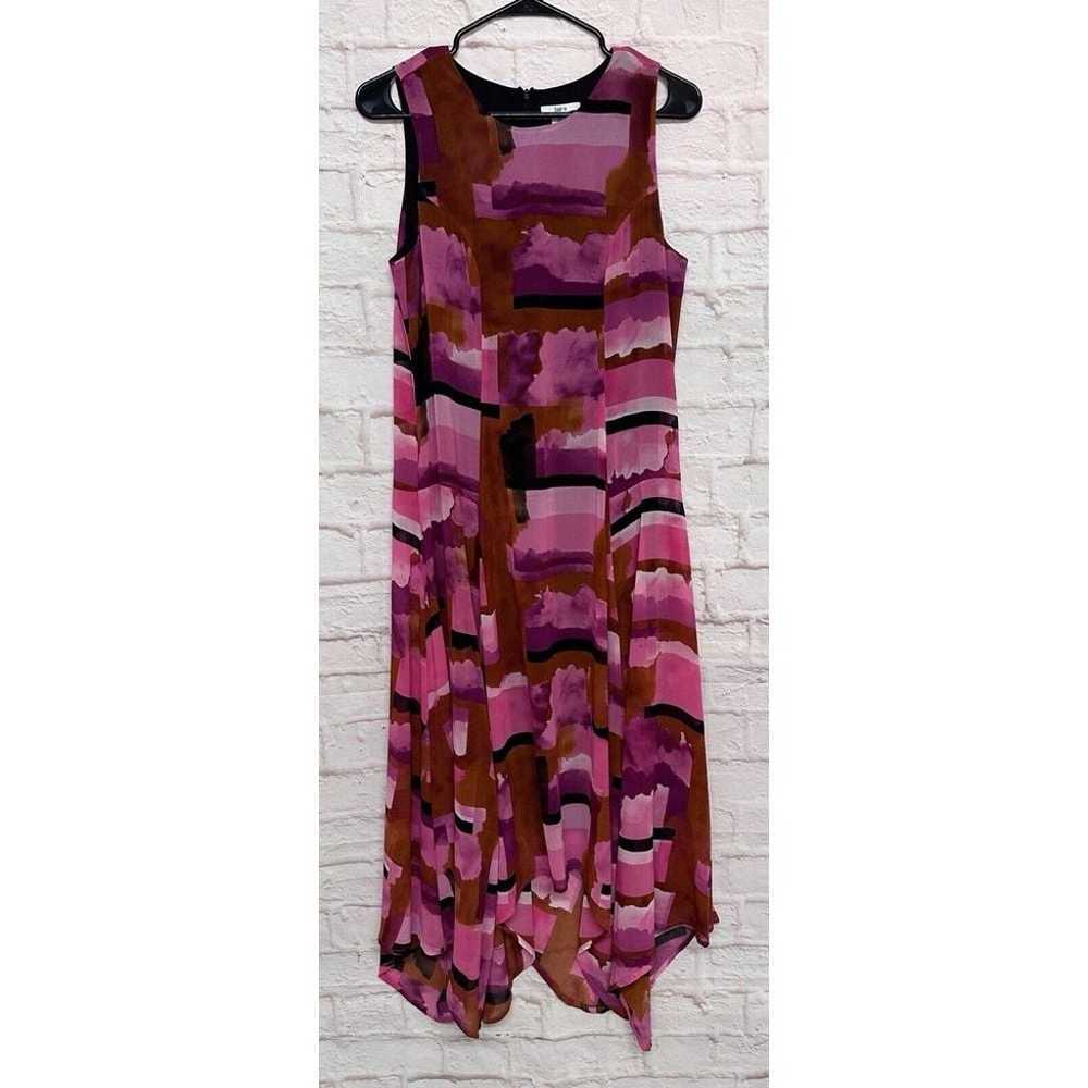 Bar III Midi Maxi Dress Printed Purple Combo Medi… - image 2