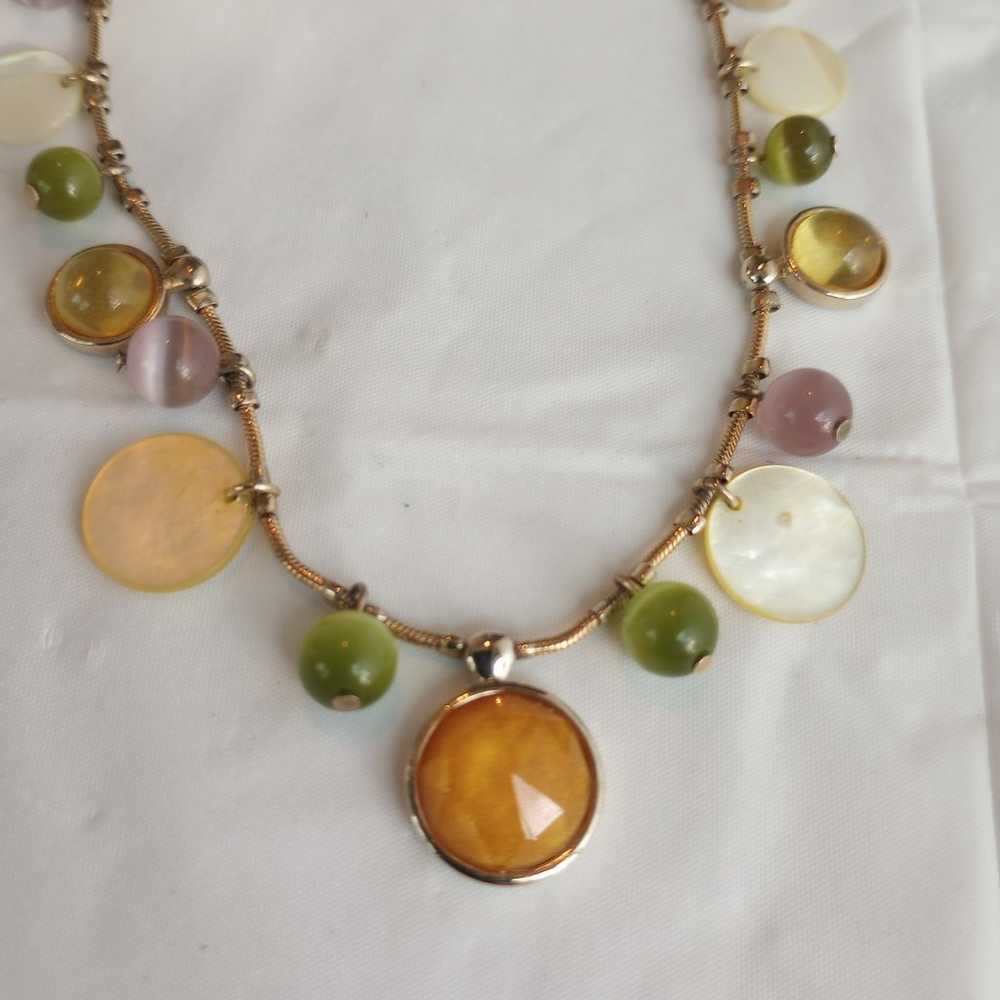 Vintage 1990's Boho/beachy summer necklace - image 1