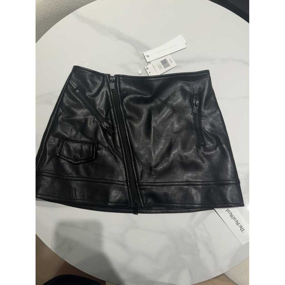 Jonathan Simkhai Leather mini skirt - image 3