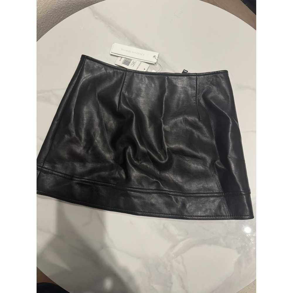 Jonathan Simkhai Leather mini skirt - image 4