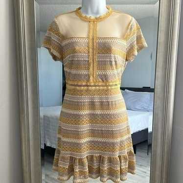 FRANCESCA'S Molly Lace Sheath Dress Size L - image 1