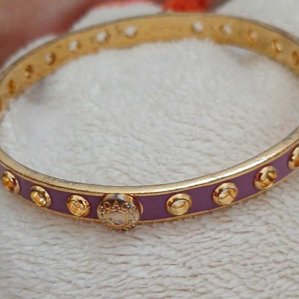 Vintage Coach Bangle Bracelet - image 3