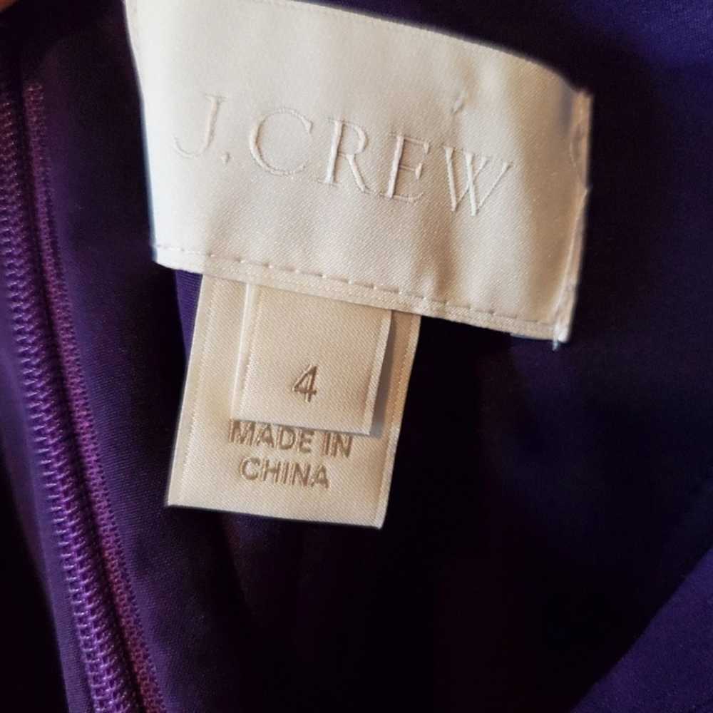 J crew silk eggplant purple dress - image 3