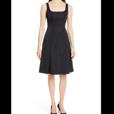 BOSS Hugo Boss dafa square neck dress pleat front - image 1