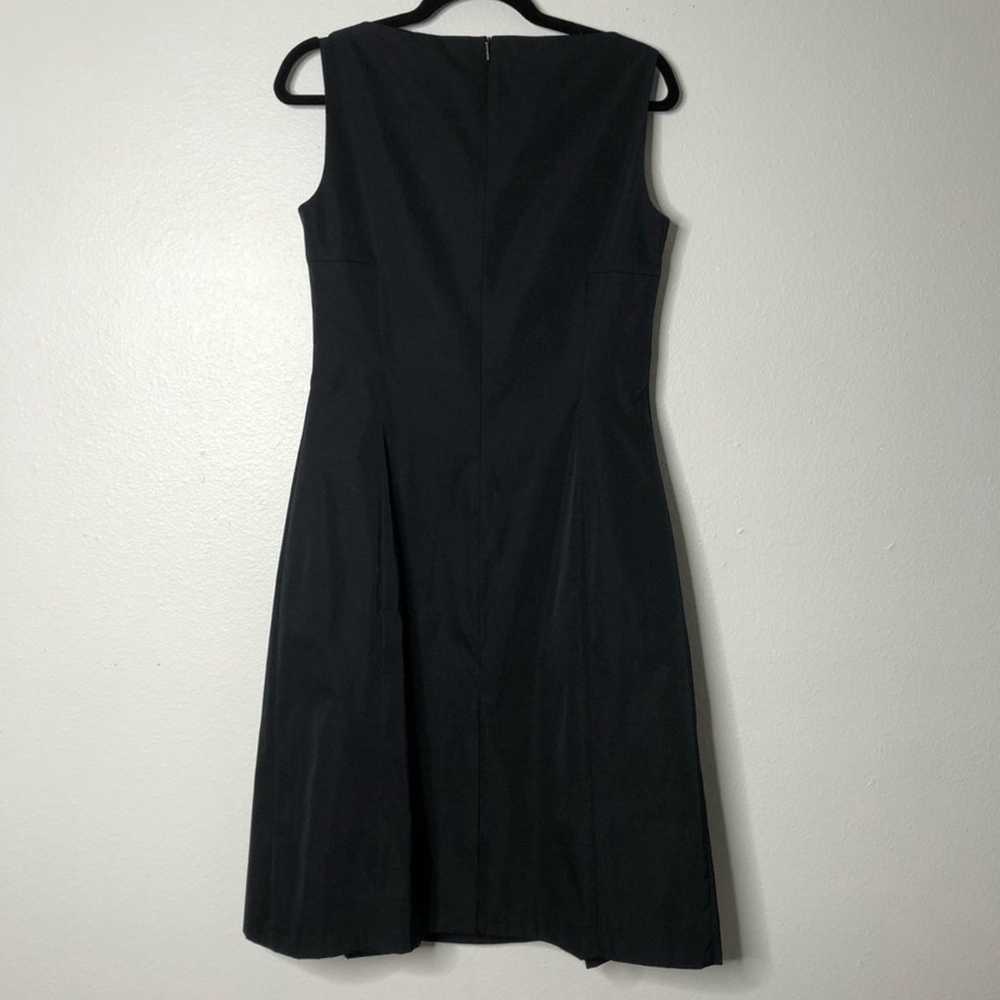 BOSS Hugo Boss dafa square neck dress pleat front - image 2