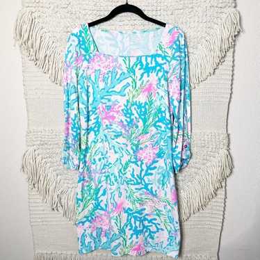 LILLY PULITZER multi Coral Bay square neck Bailee 