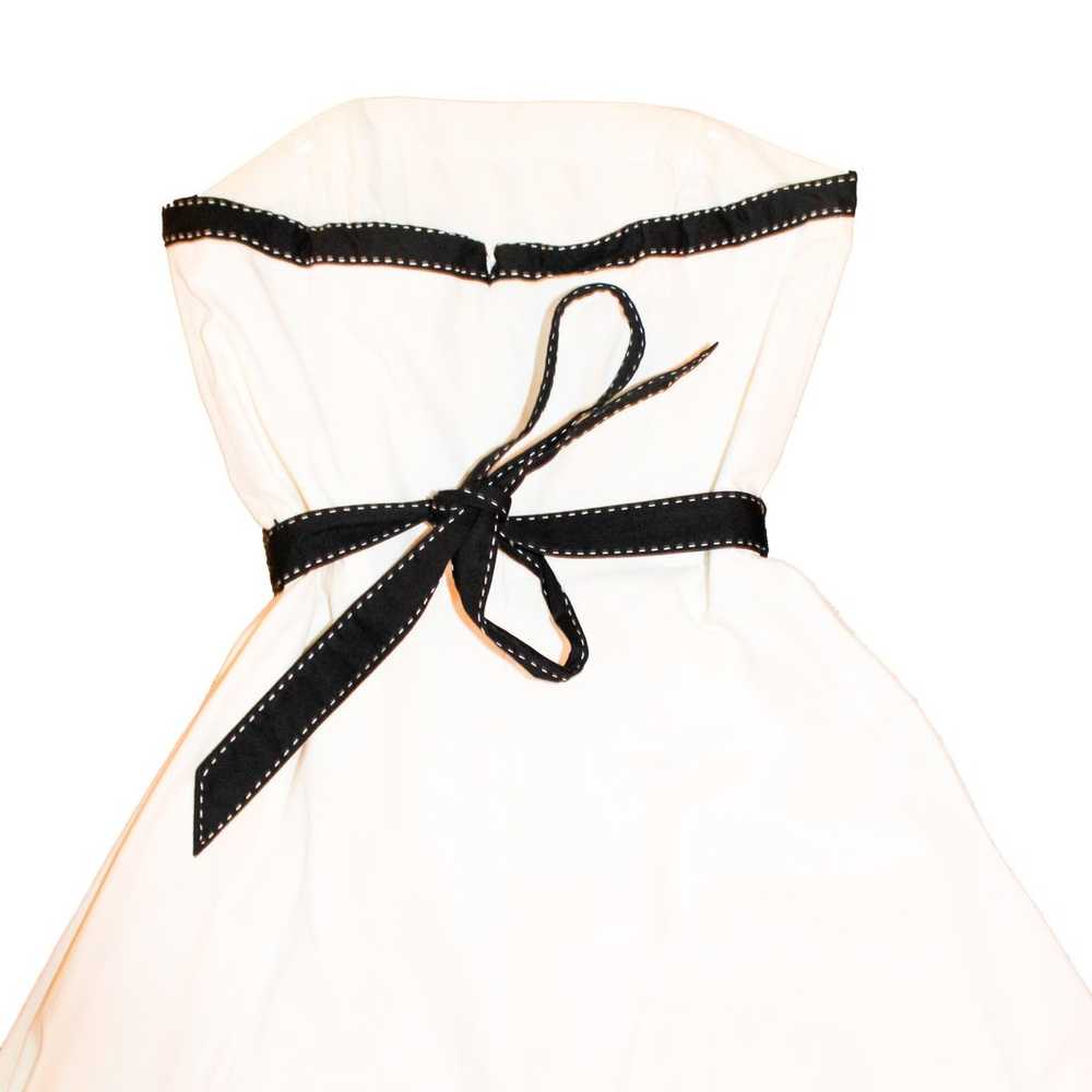 WHBM Strapless Cocktail Dress White 6 - image 12