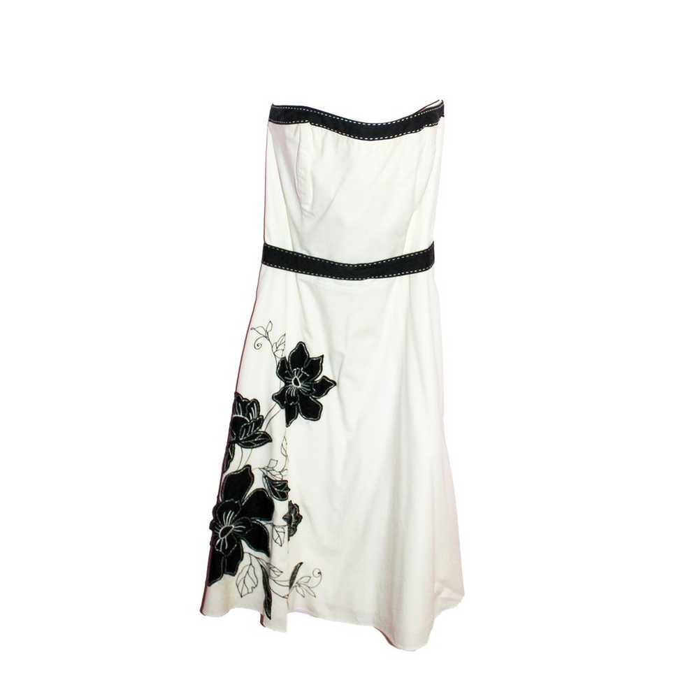 WHBM Strapless Cocktail Dress White 6 - image 5