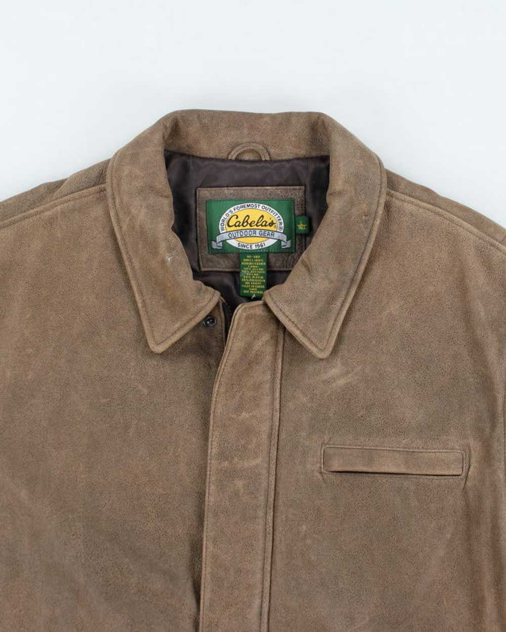 Vintage Cabela's Brown Leather Jacket - L - image 3