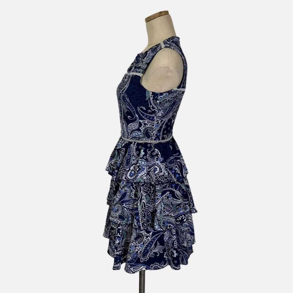 Cynthia Rowley Navy Paisley Pattern Sleeveless Dr… - image 5