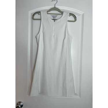 Athleta White Ace Quarter Zip Sleeveless Mini Ten… - image 1