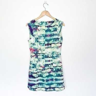 Reiss Women’s Green Watercolor Floral Sleeveless … - image 1