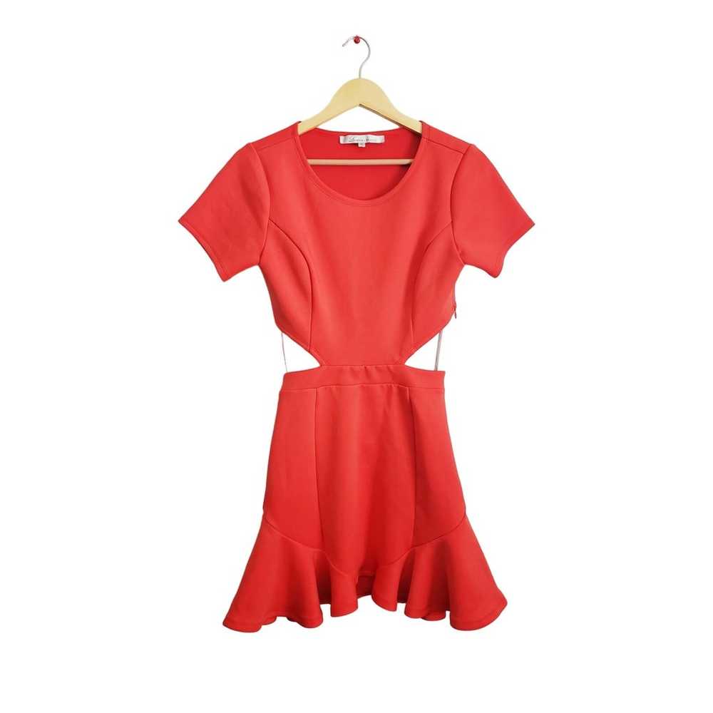 Lovers + Friends Eternal Mini Dress Cutout Coral … - image 1