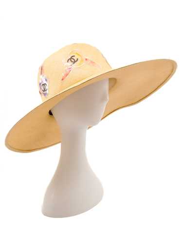 Chanel CC Camelia Straw Hat