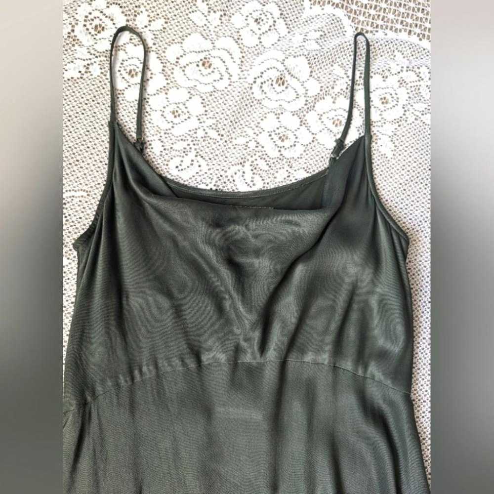 Anthropologie Elyse Satin Slip Cowl Neck Dress - image 3