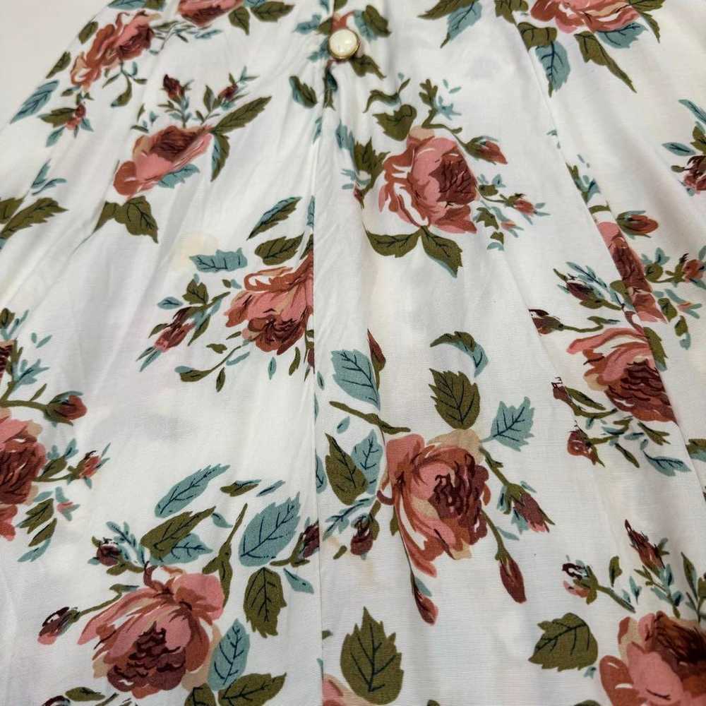 Flower pattern botanical retro one-piece dress wi… - image 12