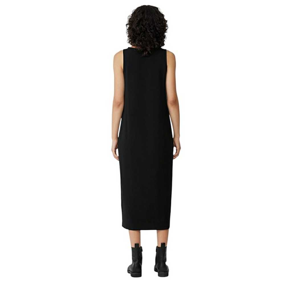 EILEEN FISHER Tank Dress, Black Viscose Sleeveles… - image 3