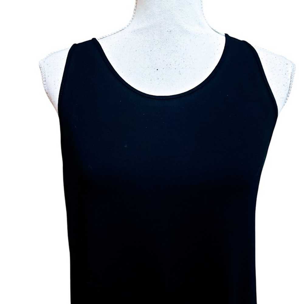 EILEEN FISHER Tank Dress, Black Viscose Sleeveles… - image 7