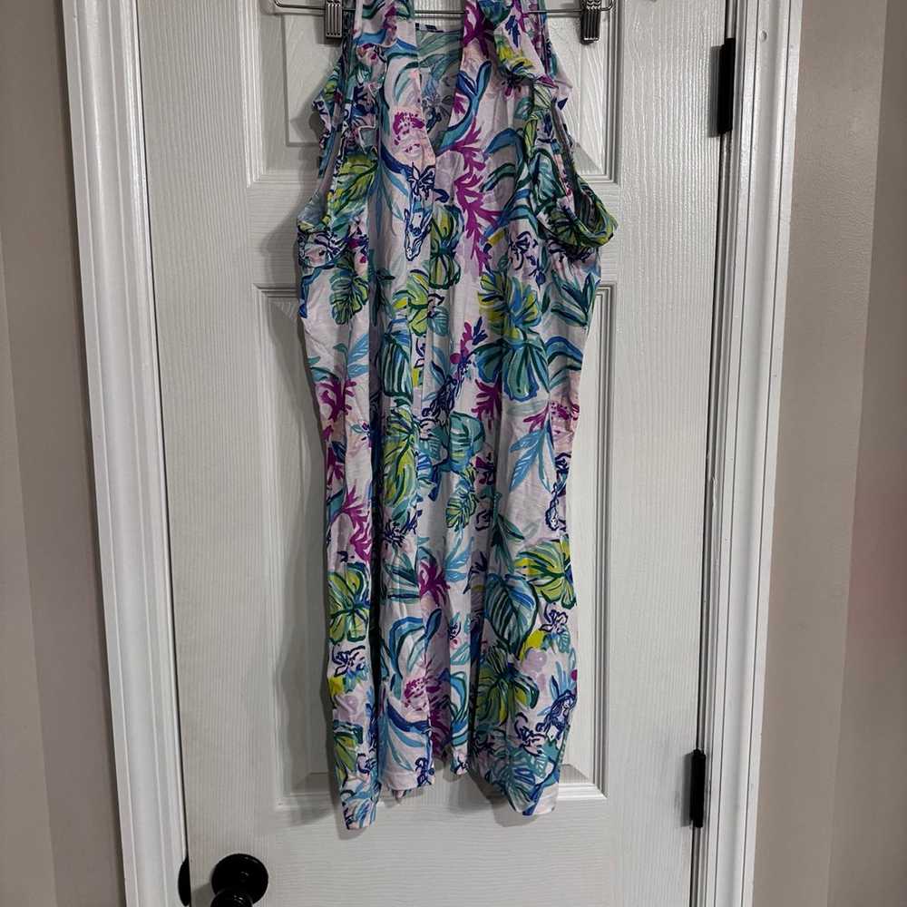 Beautiful Lilly Pulitzer floral sleeveless dress … - image 5