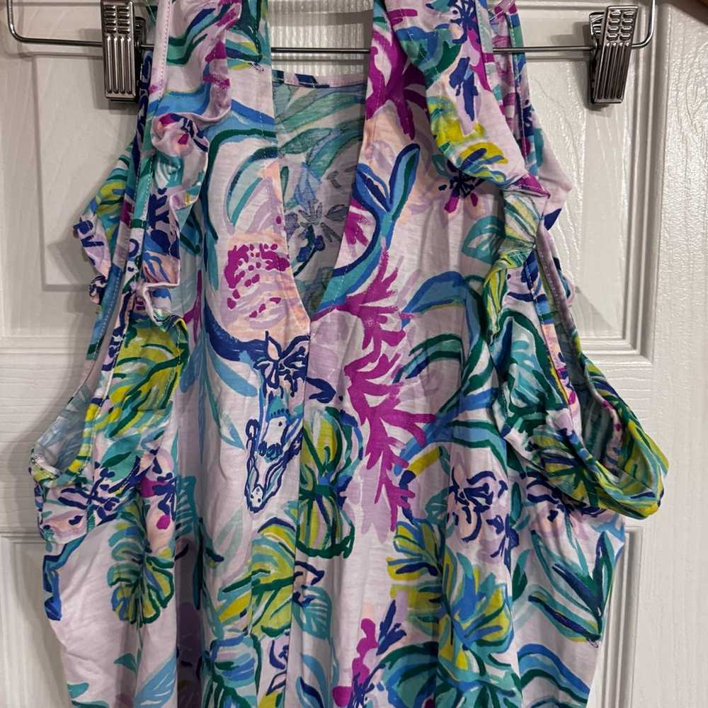 Beautiful Lilly Pulitzer floral sleeveless dress … - image 6