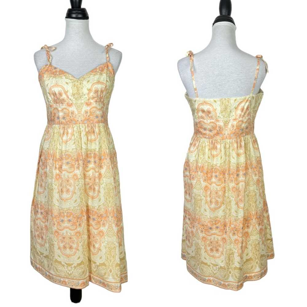 Antonio Melani Sz 12 Valonia Peach & Pastel Yello… - image 1