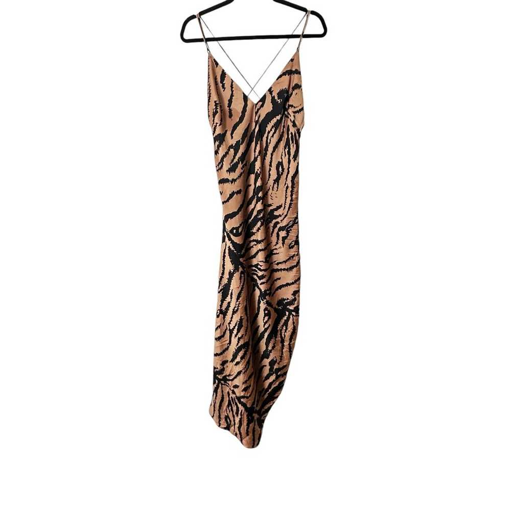 ZARA Tiger Print Midi Slip Dress - image 2