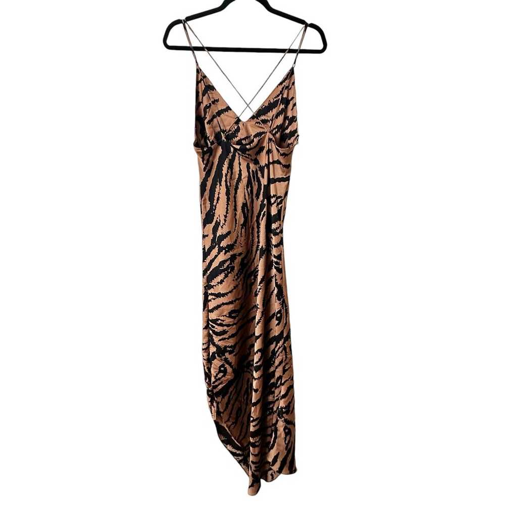 ZARA Tiger Print Midi Slip Dress - image 3