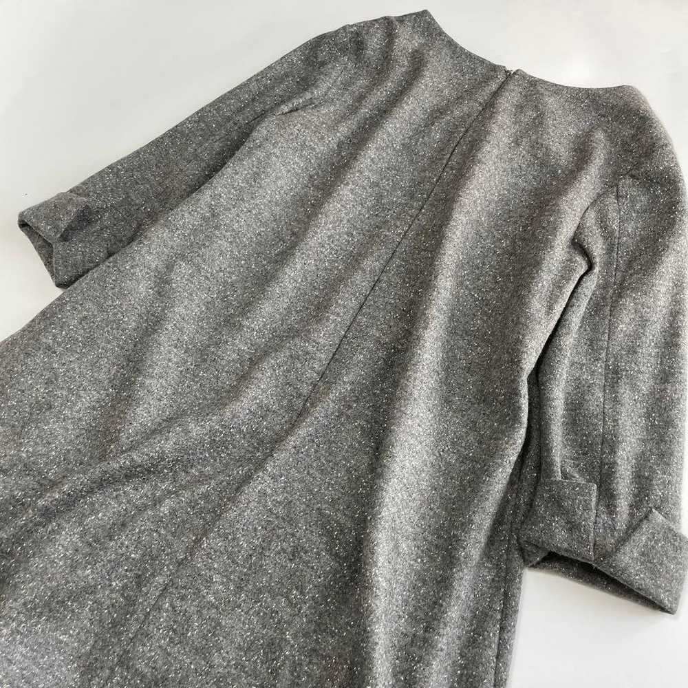 Untitled Size 42 Wool Silk Knee-length Dress Gray - image 9