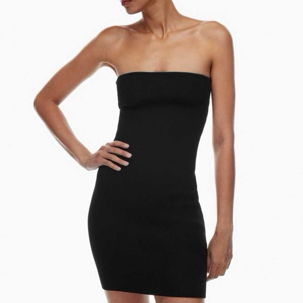 Babaton Black Sculpt Knit Tube Dress from Aritzia - image 6