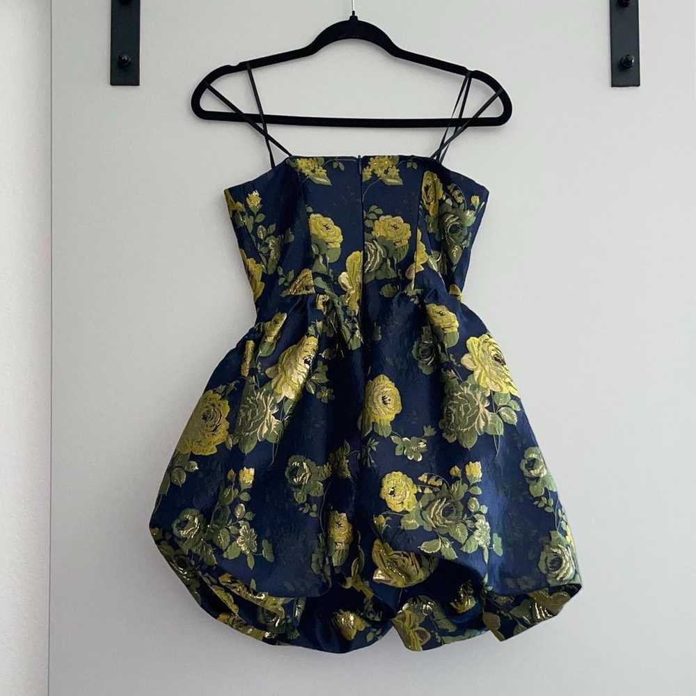 Blue and Yellow Floral Bubble Dress - image 3