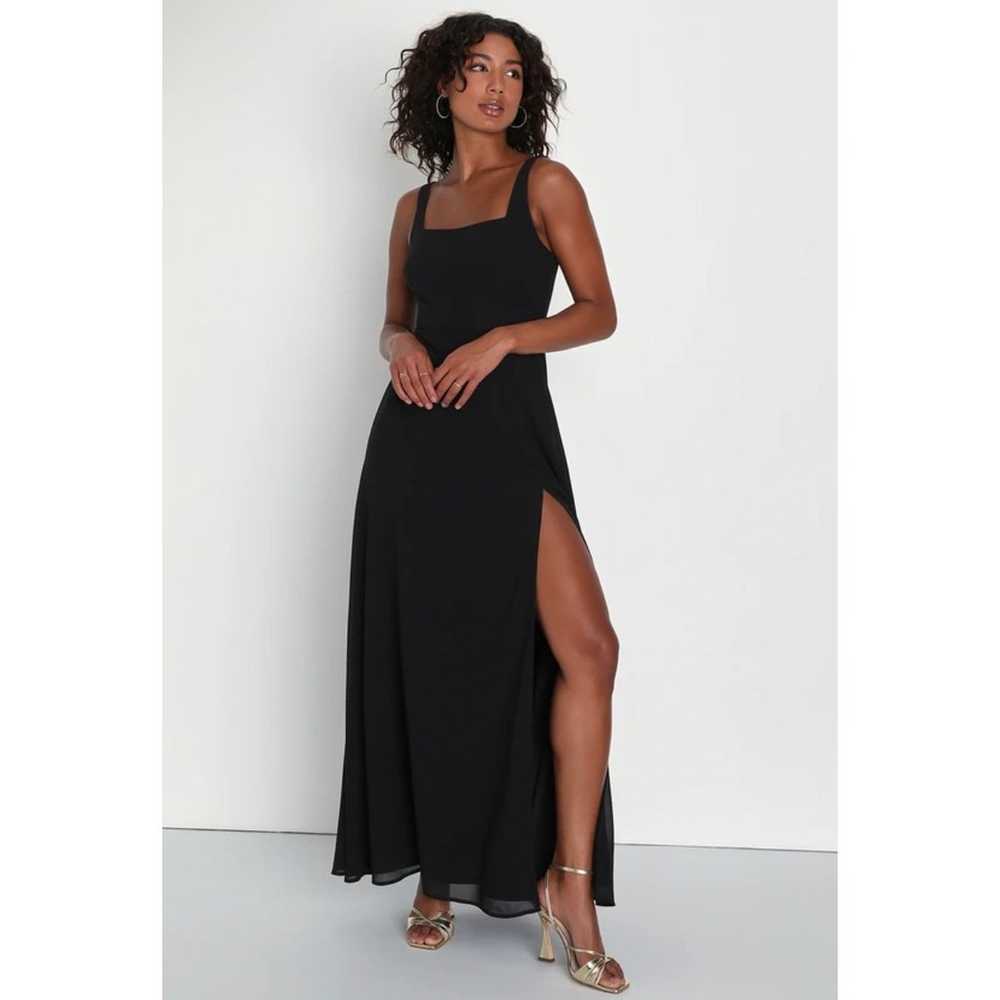 NWOT Remarkable Arrival Black Sleeveless Maxi Dre… - image 1