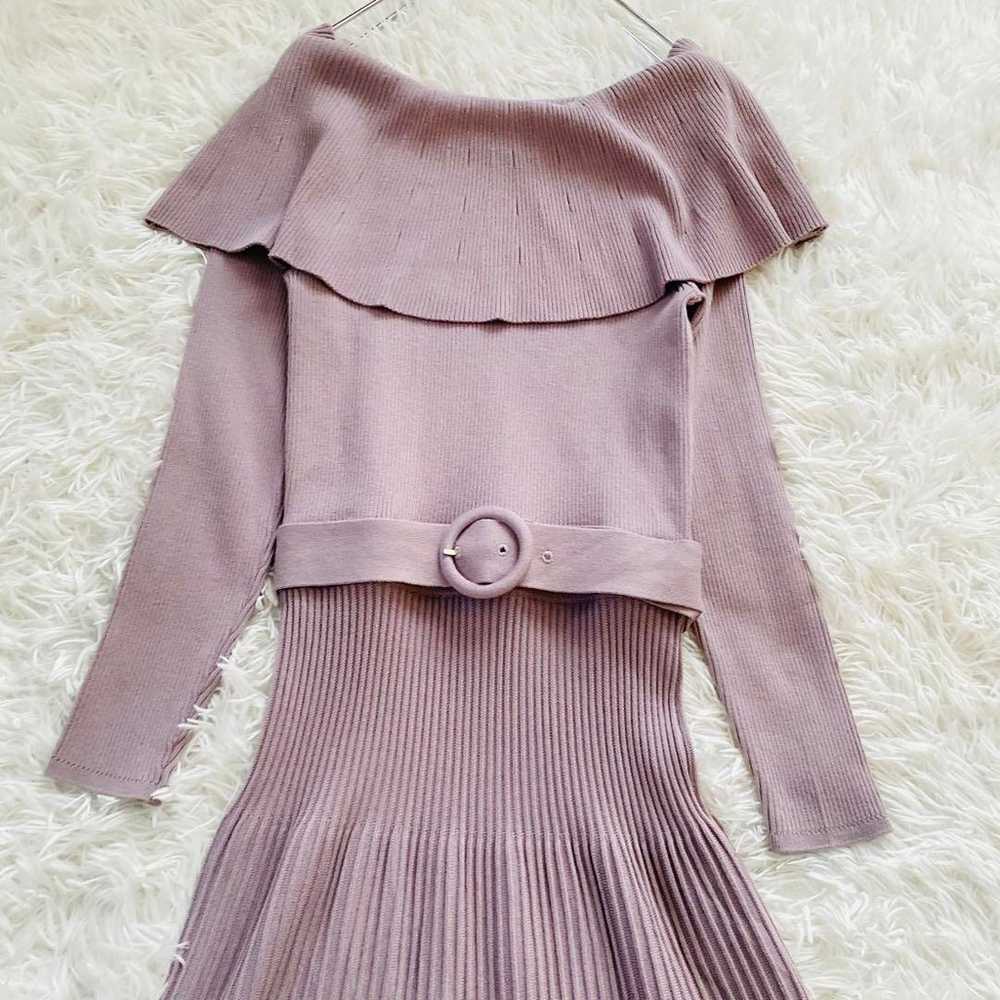 Proportion Body Dressing Cape Rib Knit One Piece … - image 3