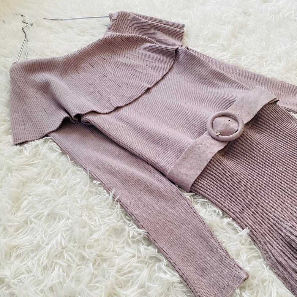 Proportion Body Dressing Cape Rib Knit One Piece … - image 5