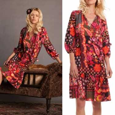 Trina Turk Jaine Silk Mini Dress Mixed Floral Pat… - image 1