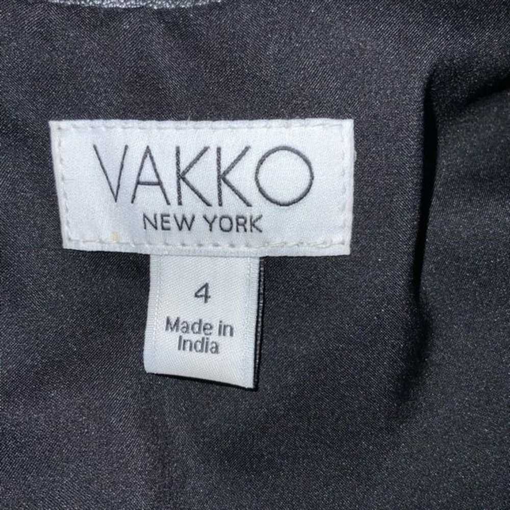 VAKKO black leather dress size 4 - image 10